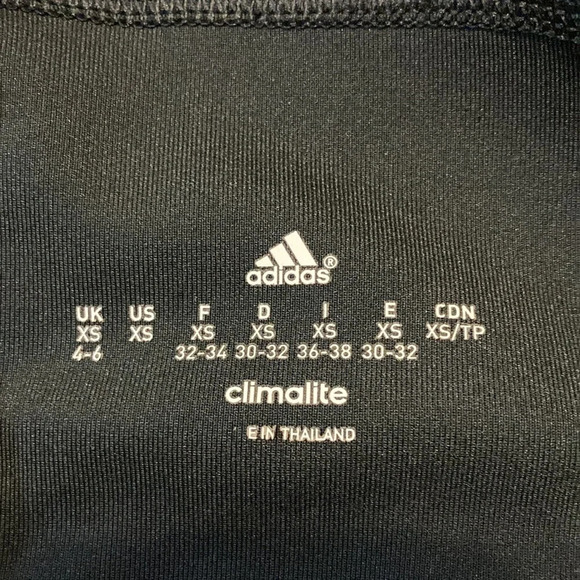 adidas Performer 3/4 Mid-rise Training Tights Climalite Black XS - Picture 8 of 15